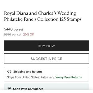 Royal Diana and Charles Wedding Philatelic Panels Collection - Black & White